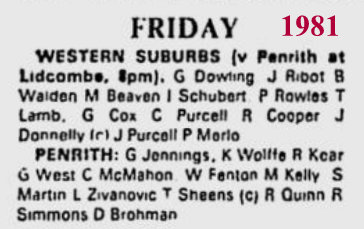 1981 JC name in pre season game