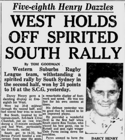 1950 wests v souths